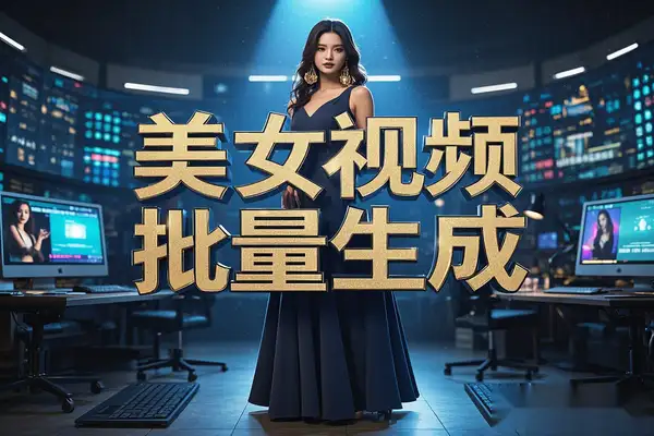 抖音快手AI美女视频搬砖项目，自定义服装全自动制作【AI软件+使用教程】