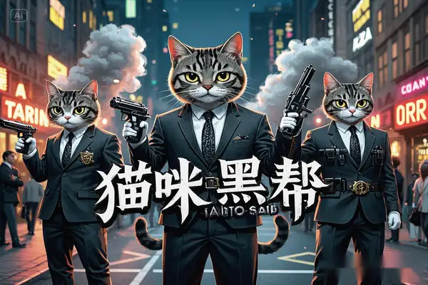 即梦 AI 制作猫咪黑帮视频，一个月涨粉 5k，短视频变现秘籍！