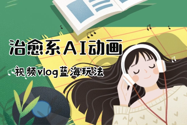 治愈系AI动画视频vlog：蓝海玩法，电脑手机双端教程，轻松变现！