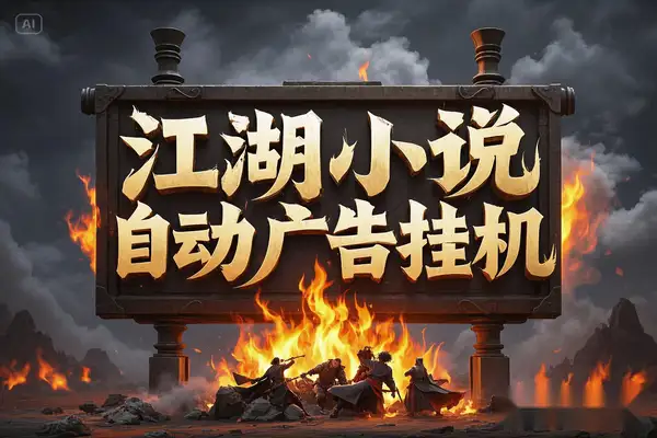 江湖小说广告掘金挂机项目：单机日入6+，永久脚本+教程，轻松开启收益之旅！