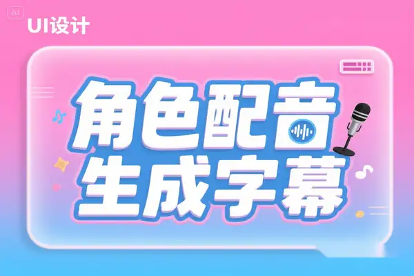 AI配音工具：多角色配音及一键生成视频字幕电脑端软件【专属】