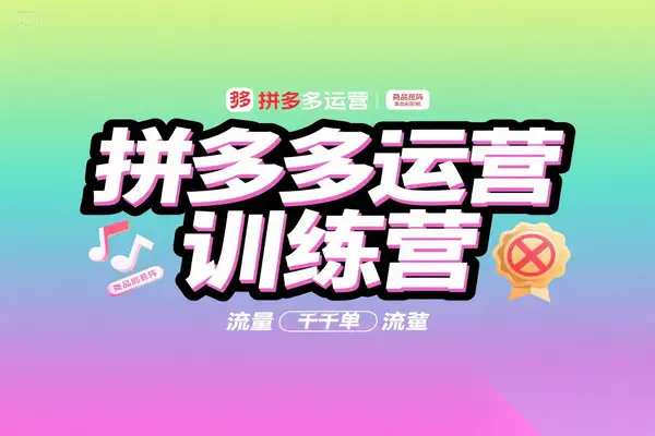 拼多多运营训练营从店铺到流量，实现日销千单