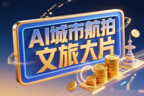 AI助力零基础剪出电影级城市航拍文旅大片