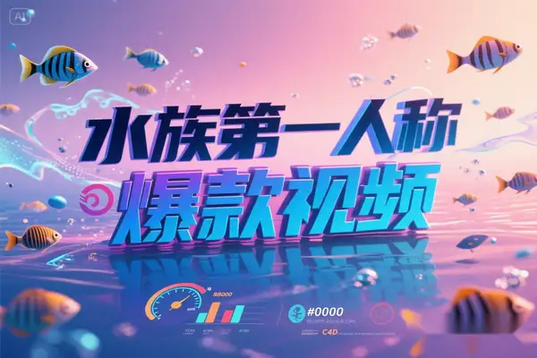 首创水族类第一人称视角视频：7.8万涨粉变现月入五位数实操【专属】
