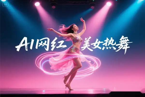 用即梦 3.0 生成网红美女跳舞视频女团舞来财舞