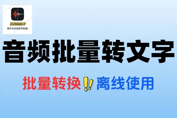 音频批量转换文字支持离线翻译