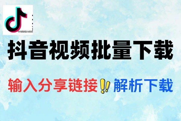 抖音视频下载器支持批量下载