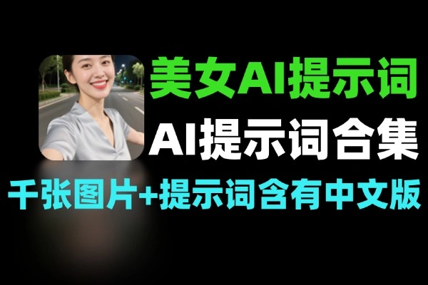 美女AI绘图提示词变现：AI提示词合集包轻创业与选品逻辑