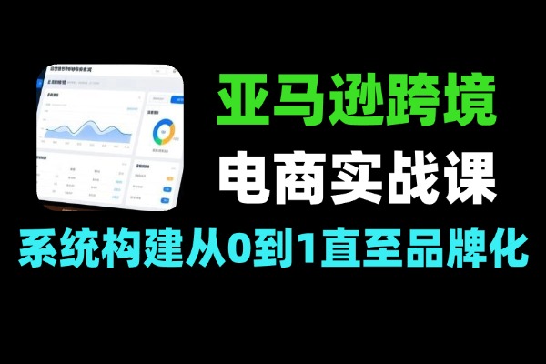 2026亚马逊跨境实战课_从0到1品牌化运营_长期盈利选品广告全攻略