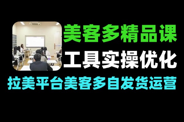 AI+美客多跨境电商实战：自发货精品运营与AI智能化选品教程