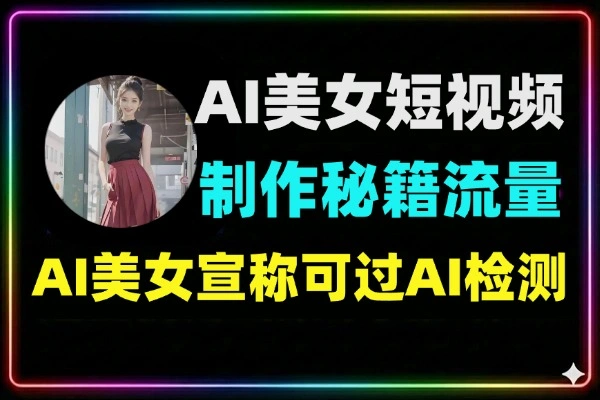 2026最新AI美女短视频制作秘籍：解锁流量新密码，教你过AI检测，矩阵做号必备