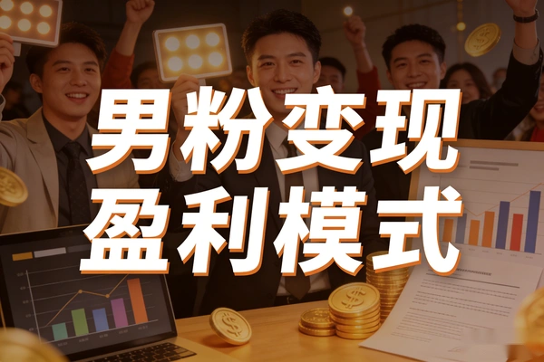 男粉变现全流程：抓住荷尔蒙经济，一套模式轻松月入过万