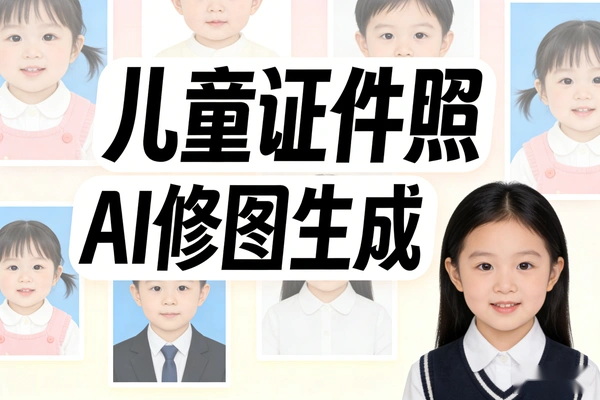 AI儿童入园证件照修图赚钱:低成本副业新风口,美图秀秀一键生成