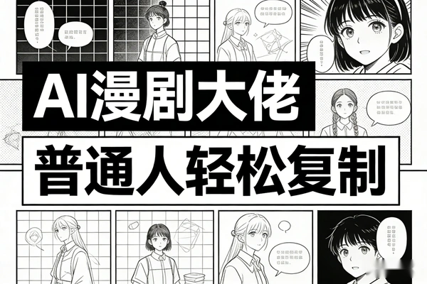 AIGC漫剧短剧变现：普通人可复制的实战SOP | 大佬亲授副业风口