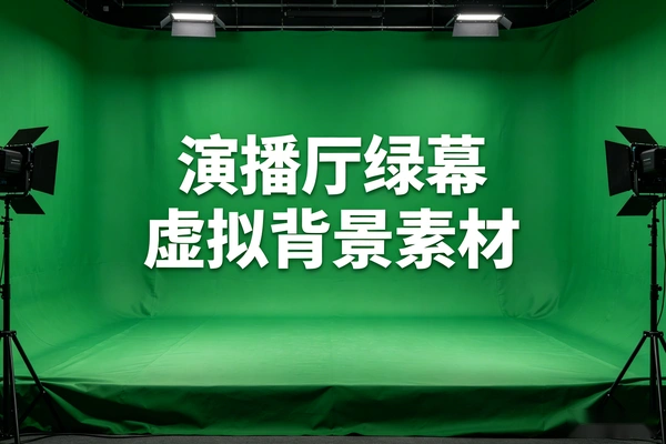 虚拟演播厅绿幕素材：690款无水印直播背景视频/图片合集