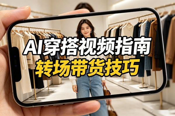 AI穿搭视频速成 – 爆款转场带货技巧 – 图生视频SOP