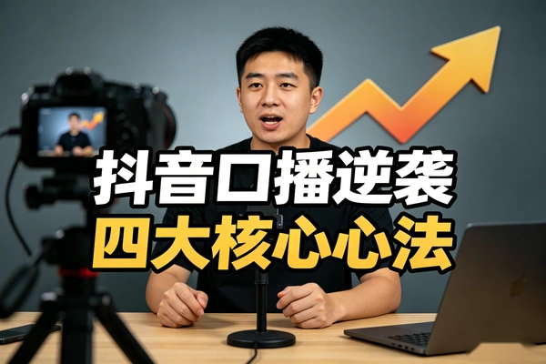 素人抖音口播逆袭：4大核心心法揭秘，1年涨粉38万+业绩倍增