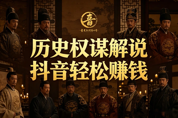 抖音历史权谋解说变现课_精选独家+伙伴计划速通