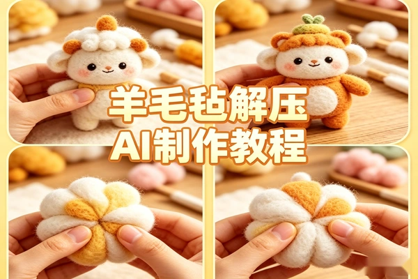 羊毛毡动画制作教程：治愈解压短视频副业，小白轻松上手