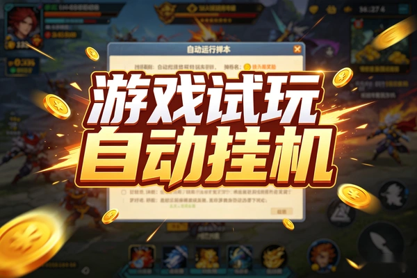 游戏试玩全自动挂机撸金项目