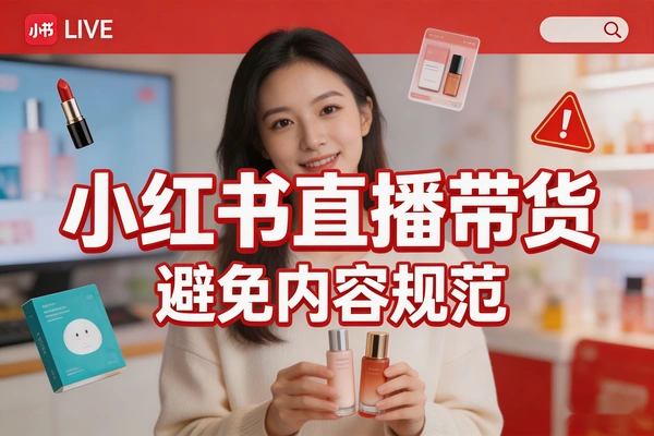 小红书直播带货内容规范详解手册：规避限流封号风险，掌握合规流量密码