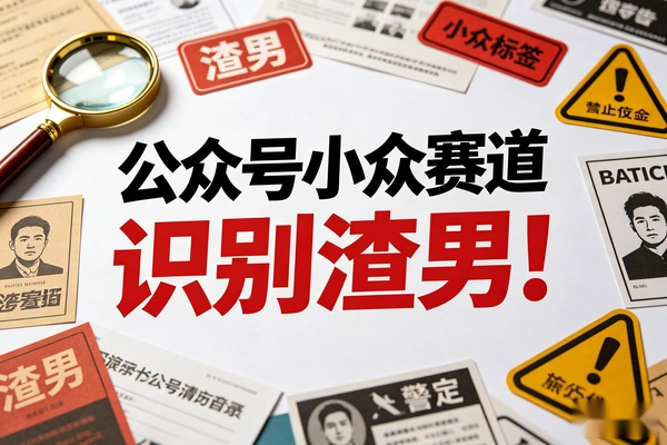 公众号有一个小众赛道：教女孩去“识别”渣男！