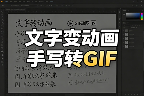 文字转手写动画GIF在线生成_4款手写字体_颜色速度字号自由调节