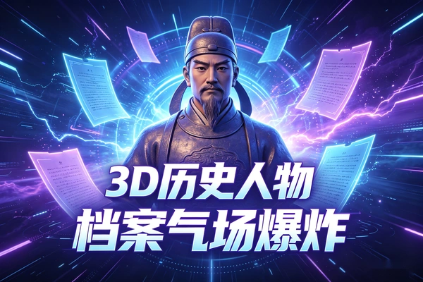 ChatGPT生成3D历史人物立像_诸葛亮王阳明张居正曾国藩_书卷破框而出气场炸裂_AI历史人物档案一键生成