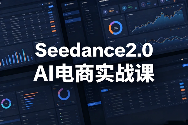 Seedance2.0 AI内容电商实战课——AI批量生产带货视频，零实拍打爆GMV