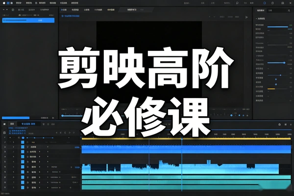 剪映高阶必修课：9大章节从零到精通，AI调色关键帧实战全覆盖