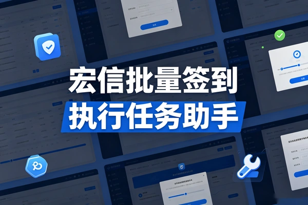 宏信聊天软件批量签到助手:全网首发内测版,批量操作日赚40+附教程