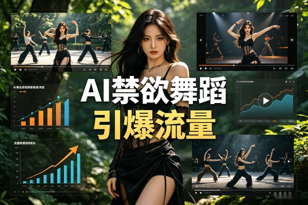 AI禁欲舞蹈视频项目：今日头条0粉发视频日入千元实操教程