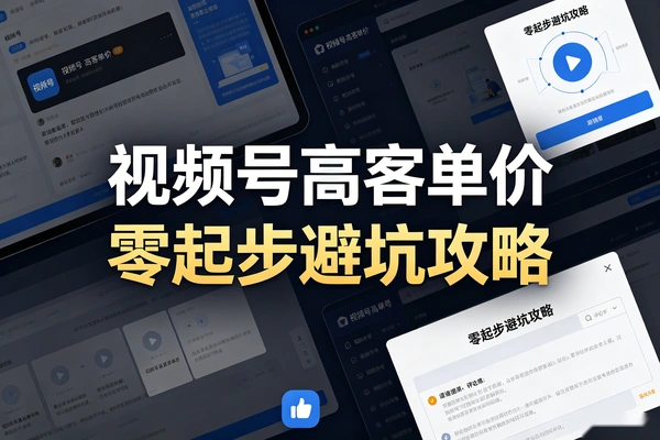 视频号高客单价获客攻略_零起步自然流拿客_不砸钱也能签单