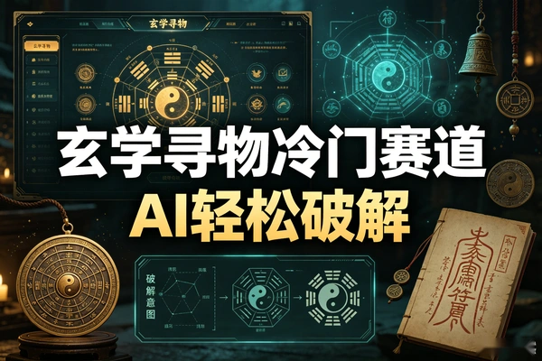 AI玄学寻物副业实操：129天变现14万的冷门赛道拆解