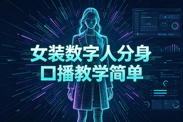 女装口播数字人分身玩法：无需真人出镜，批量产出带货视频（附教程）