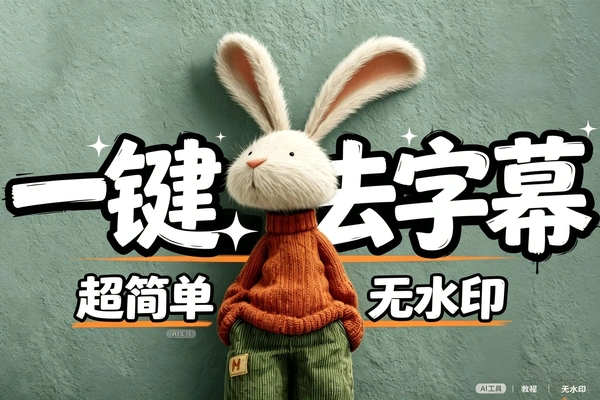 AI字幕去除神器：一键去除视频字幕水印，画质无损操作简单