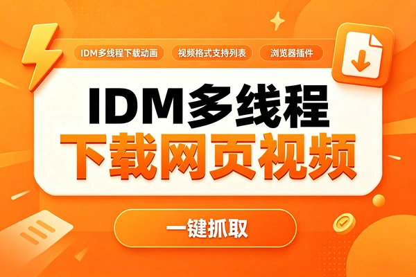 IDM下载工具实测：多线程提速5倍，网页视频一键抓取下载