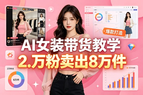 AI生成女装图带货8W件：零模特零场地，一杯咖啡钱出图