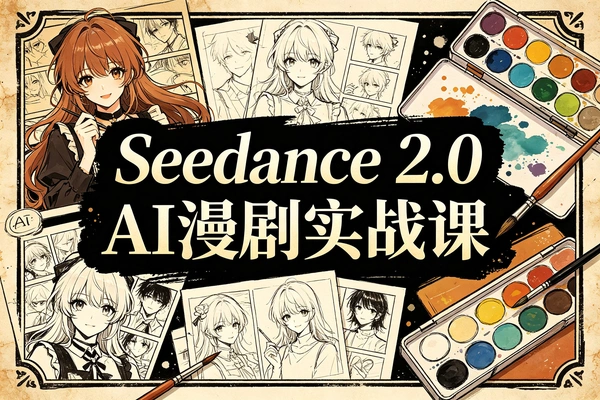 Seedance 2.0 AI视频创作实战教程_25节课从工具测评到商业变现_可灵3.0即梦对比