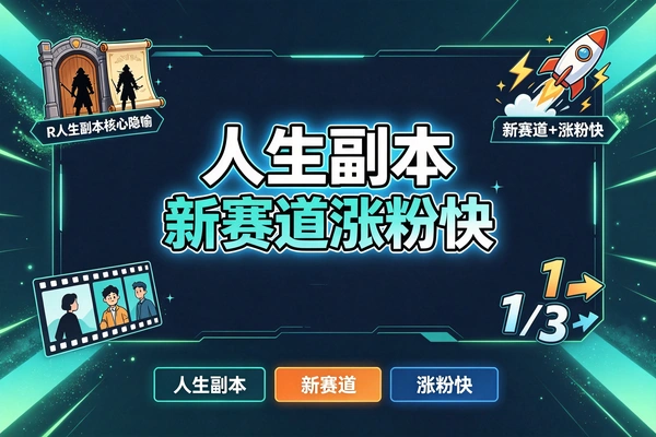 局外人笔记体验人生副本动画全套课-短视频蓝海赛道零基础实操-涨粉变现双丰收