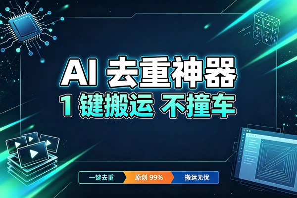 AI去重工具软件下载-短视频搬运神器-安卓一键智能处理