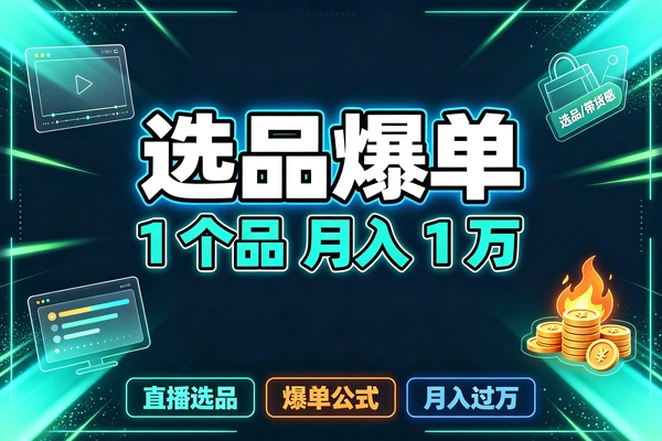 短视频全域运营实战课-爆款选品+直播带货+AI创作+出海-零基础跑通变现闭环