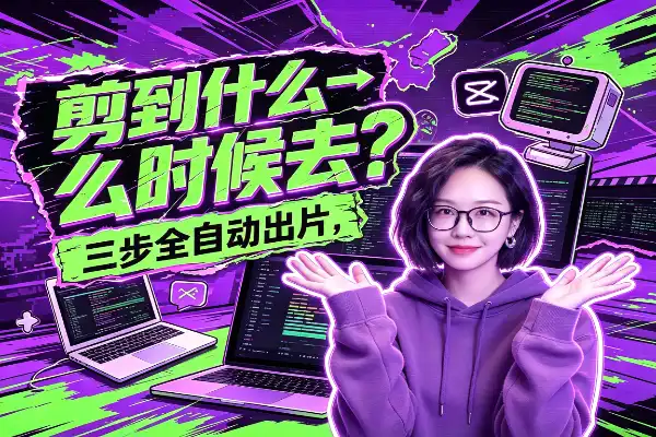 几百条视频要处理分割、提取文案、智能标题+自动转场,三步全自动出片