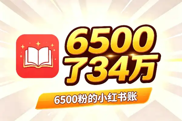 6500粉的小红书账号,靠一个冷门单品赚了34万