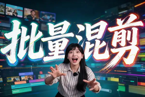 批量混剪教程,AI智能剪辑五步搭好视频库一次配置一直出片
