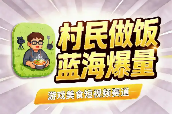 我的世界村民做饭短视频赛道拆解